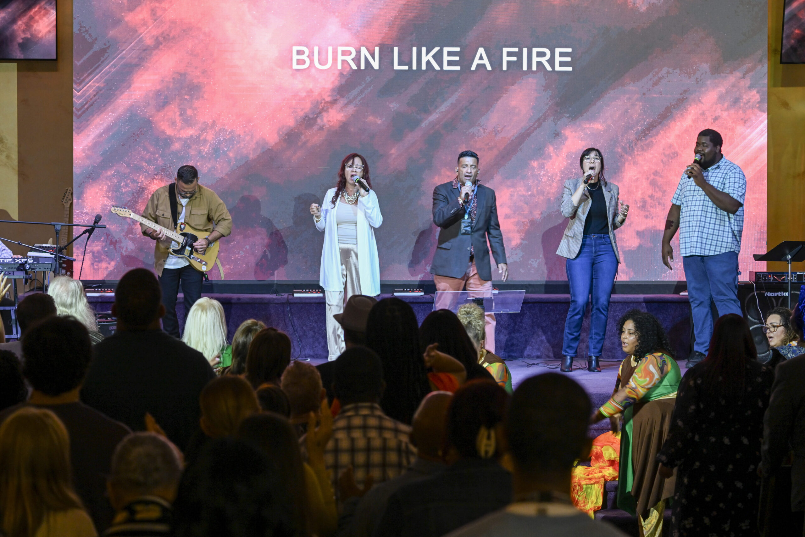 Worship Team performing